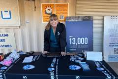 Board-member-selling-raffle-tickets