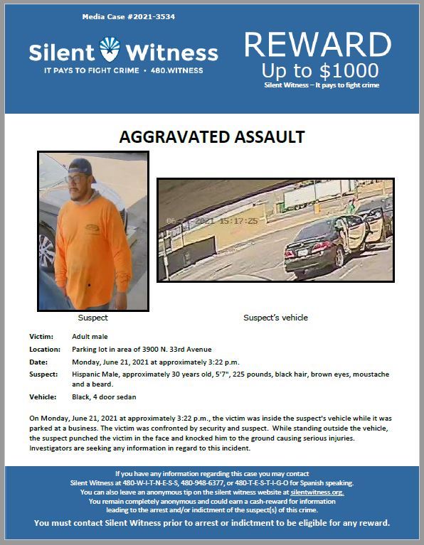 Aggravated Assault Adult Male Parking Lot In Area Of 3900 N 33rd