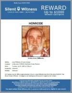 Homicide / Jesse Wilbanks / In the area of 3200 W. Van Buren Street, Phoenix