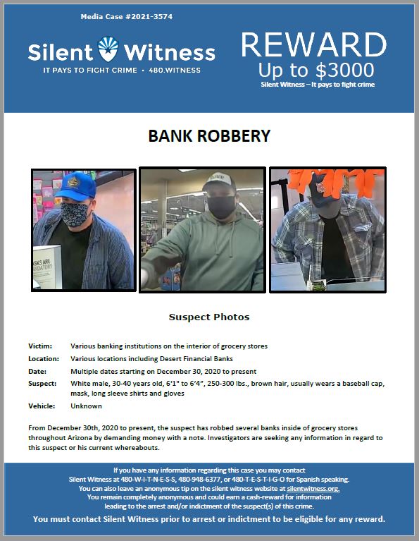 Bank Robberies / Various Locations