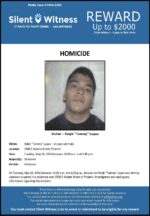 Homicide / Ralph “Tommy” Lopez / 2500 E. Atlanta St., Phoenix