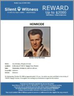 Homicide / Jerry Bordeau / In the area of 7300 W. Papago Frwy, Phoenix