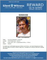 Homicide / Louis Canez Bustamante / Vicinity of 2134 W. Hadley Street