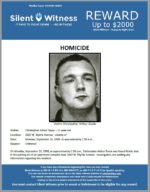 Homicide / Christopher Arthur Doyle / 2602 W. Myrtle Ave. Vicinity of