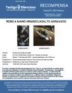 ROBO A MANO ARMADO / 615 Knox Road Oeste, Tempe, AZ – Autobús de tránsito