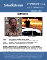 HOMICIDIO / David Denogean / 6314 Calle 12 Norte – Estacionamiento del Bar y Restaurante Feeney’s