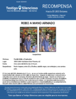 ROBO A MANO ARMADO / Family Dollar y Empleados / 3555 Calle Van Buren Este Phoenix, AZ