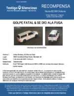 GOLPE FATAL & SE DIO ALA FUGA / Arthur Bordeau / 5300 Camelback Road Oeste, Glendale, AZ