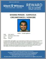 Missing person-suspicious circumstances / Homicide / Joseph Ugalde Sr. / Wihog street, Sacaton, AZ