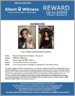 Homicide / Brittany Gutierrez-Bugarin/ 7500 W I-10 Freeway