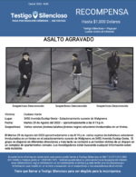 ASALTO AGRAVADO / Ciudano Varón / 3450 W Dunlap Avenue – Southeast parking lot of Walgreens