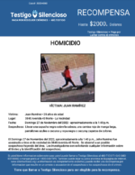 HOMICIDIO / John Ramirez 25-year-old / 3840 Avenida 43 Norte – La Vecindad