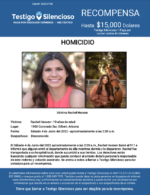 HOMICIDIO / Raquel Hansen / 1900 Coronado Sur, Gilbert, Arizona