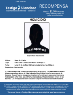 HOMICIDIO / Menor de 15 años / 13400 Cesar Chavez Drive Norte – El Mirage Az