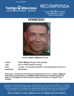 HOMICIDIO / Martin Villalpando-Rosas / Cerca de 5900 Granada Road Oeste