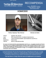 HOMICIDIO / Rayshaun “Ray” McCune / 3840 Avenida 43rd Norte – Complejo de departamentos