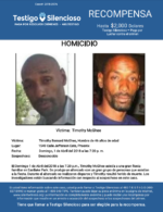 Timothy McGhee / HOMICIDIO / 1549 Calle Jefferson Este, Phoenix