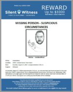 Missing Person – Suspicious Circumstances / Unidentified / 2000 E. Jackson Street -Train tracks