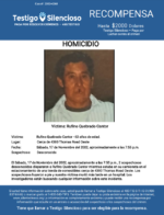 HOMICIDIO / Rufino Quebrado Cantor / Cerca de 4300 Thomas Road Oeste