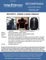 SECUESTO – ROBOS A MANO ARMADO – 6600 Bethany Home Road Oeste – Cajero automático Glendale.