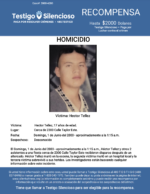 HOMICIDIO / Hector Tellez / Cerca de 2300 Calle Taylor Este