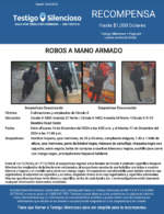 ROBOS A MANO ARMADO /  3 ubicaciones y empleados de Circulo K / Circulo K 5350 Avenida 27 Norte / Circulo K 3402 Avenida 35 Norte / Circulo K 5110 Baseline Road Oeste