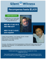 HOMICIDIO / George Anthony “Tony” Ramirez / 11001 N. Acceso al Black Canyon
