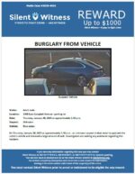 Burglary from vehicle / Adult Male / 1400 East Campbell Avenue