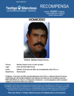 HOMICIDIO / Mariano Nunez-Torres / Cerca de 9200 Calle 8 Norte