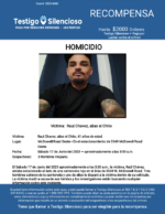 HOMICIDIO / Raul “Chito” Chavez / McDowell Road Oeste – En el estacionamiento de 3549 McDowell Road Oeste