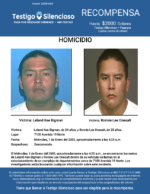 HOMICIDIO / Leland Kee Bigman y Ronnie Lee Onesalt / 7100 Avenida 19 Norte