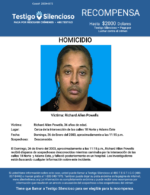 HOMICIDIO / Richard Allen Powells / Cerca de la intersección de las calles 18 Norte y Adams Este