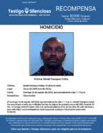 HOMICIDIO / Gerald Dewayne Cobbs / Cerca del 2400 Avenida 24 Sur