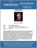 HOMICIDIO / Tyrone Phillips / Área de 10000 Airport Road Sur – Buckeye, Arizona.