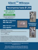 Credit Card Theft / Adult Male / 3721 East Thomas Road  – Wal-Mart