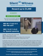 Robbery / Store / 2700 West Indian School Road