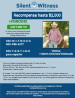 Homicidio / Huberto Amavizca-Valenzuela / Cerca del 4220 Calle 19 Sur