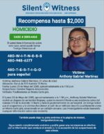 Homicidio / Anthony Gabriel Martinez / Cerca de 510 Avenida 13 Norte