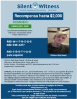 Homicidio / Kelly Roach / En el área de 400 Brown Drive Oeste, Mesa.