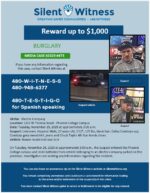 Burglary / Electric company vehicle / 1200 West Thomas Road