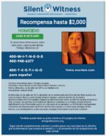 Homicidio / Anna Marie Justin / Aspen Road y Lower Santan Road, Sacaton, Arizona