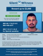 Homicide / Fernando Flores-Bonilla / Near 3200 East Randolph Road