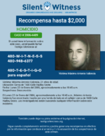 HOMICIDIO / Máximo Antonio Valencia / Cerca de 1600 Calle Hadley Oeste