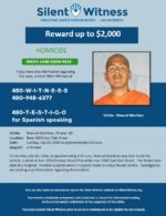 Homicide / Manuel Martinez / Near 3000 East Yale Street