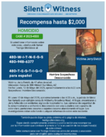 HOMICIDIO / Jerry Dietch / Cerca de 300 Hibbert Sur Mesa, AZ
