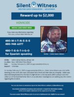 Homicide / Calvin James Adams / Near 1200 West Pima Street